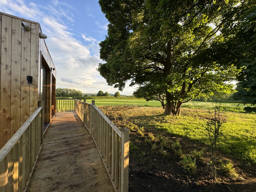 Entrance in Unbox Poplar Holiday Lodge